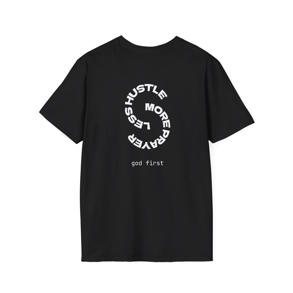 T-Shirt "less hustle more prayer"
