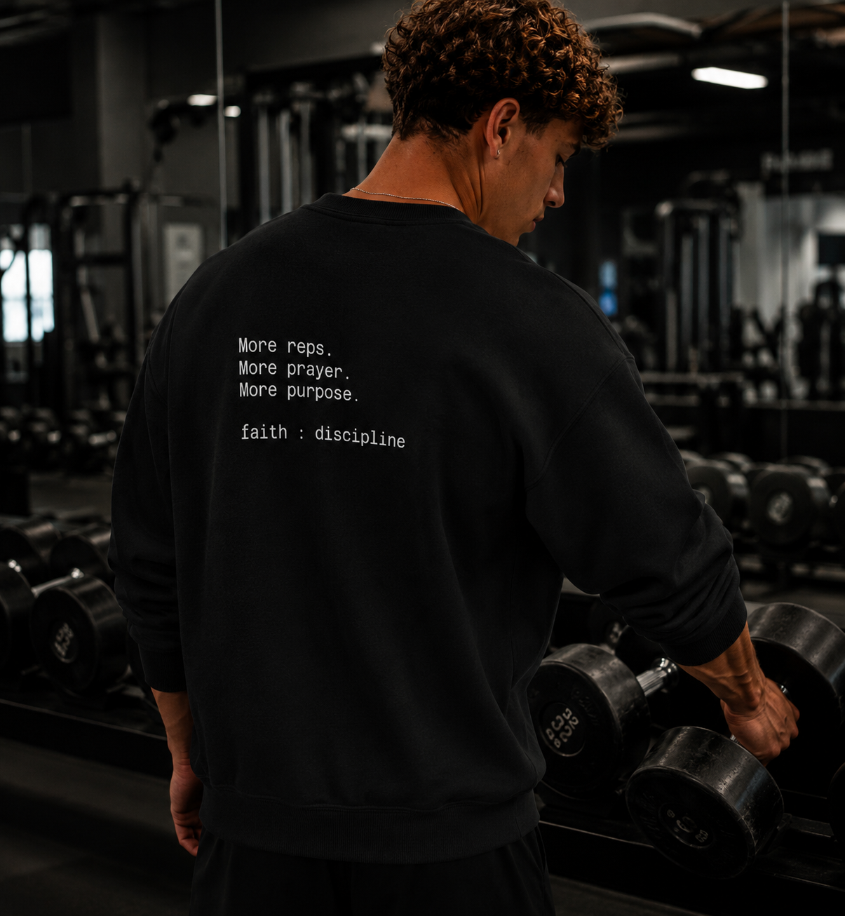 Sweatshirt "More reps. More prayer. More purpose."